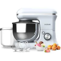 Cecotec Rühr- und Knetmaschine Cecomixer Merengue 5L 1200 Ice-Cream Blau. 1200 W, 5-Liter-Schüssel aus Edelstahl und Zubehör zum Schlagen und Kneten, inklusive Funktion zum Eiscreme machen