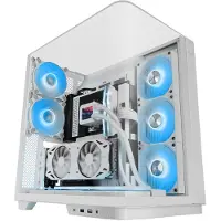Mars Gaming MC-INFINIOW, Tower, PC, Wit, ATX, Micro ATX, Mini-ITX, Gaming, Diverse