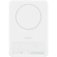 Belkin BoostCharge Slim Powerbank 10.000 mAh – Qi2 15W – MagSafe-compatibel – USB-C 30W – Uitklapbare Standaard – Wit