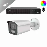 Dutch Security Systems Beveiligingscamera Set - Draadloos - Met 1 Sony Bullet Camera Plus AI-ISP Full Color 2K – Wit