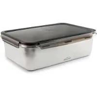 Lacor 64676 - Ecoinox Pro luchtdichte bewaardoos, 6,5 liter, roestvrij staal 18/10 met...