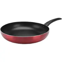 Sitram 711902 Koekenpan van geperst aluminium, kleur kersenrood, diameter 32 cm, met antiaanbaklaag