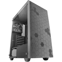 Mars Gaming MC-Q3, Midi-tower, PC-behuizing, Grijs, ATX, Micro ATX, Mini-ITX, 16 cm, 35 cm