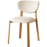 Lizzely Garden & Living Eetkamerstoel Japandi Benja beige lichtbruin poten japanse stijl eetstoel zetel