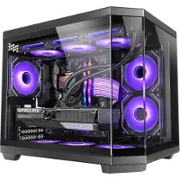 Mars Gaming MC-3TCOREM, Mini-tower, PC, Zwart, Micro ATX, Mini-ITX, Metaal, Gehard glas, Gaming