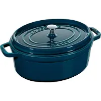 Staub La Cocotte ovale pan gietijzer 8 L La Mer