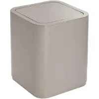 Gedy SEVENTY prullenbak, kantelbaar, 8 liter, ABS-kunststof, beige