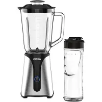Jocca 2311, Staande mixer, 1 liter, 350 watt, zwart, met transparante kom