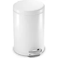 Simplehuman Roundstep 4,5 Liter Wit