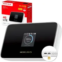 Mercusys MT115, Router, Zwart, Wit, Draagbaar, TFT, 3,66 cm (1,44"), 802.11b, 802.11g, Wi-Fi 4 (802.11n), Wi-Fi 5 (802.11ac), Wi-Fi 6 (802.11ax)
