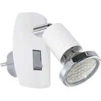 Eglo Witte stekkerspot Mini 4 met schakelaar
