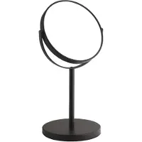 Gedy ANNA make-upspiegel, diameter 163mm, dubbelzijdig, mat zwart
