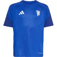 Adidas T-Shirt - MUFC EU - Royblu - - 12 jaar (152) - T-Shirts