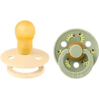 BIBS Colour Fopspeen - 18-48 mnd - 2-pack - Rond - Silk/Sage