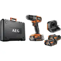 AEG schroefboormachine SUBCOMPACT 18 V, borstelloos, 65 Nm, 2 accu's van 2,0 Ah, oplader