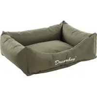 Flamingo hondenmand Dreambay, rechthoekig, olijfgroen, afmetingen: 80 x 67 x 22 cm
