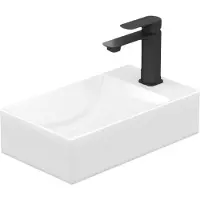Emke wastafel, 37,7 x 21,8 x 9,9 cm, wit