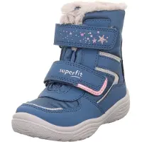 Superfit meisjes sneeuwlaarzen, model Crystal, blauw-grijs, maat 25 EU, smalle pasvorm