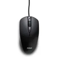 Nilox MOUSB1011, Optische muis, USB Type-A, 1200 DPI, Zwart