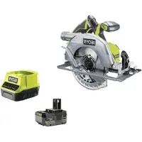 Ryobi 18V ONE+ borstelloze accu-cirkelzaag R18CS7-140GZL (zaagblad diameter 184mm, )