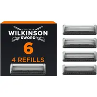 Wilkinson Sword 6 High-Performance, heren scheermesjes, , 6 High-Performance, zilverkleurig, 4 stuks