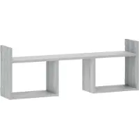 vidaXL Wandplank Grijs Sonoma 90 x 17 x 32 cm Bewerkt hout