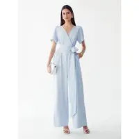 St MRLO Jumpsuit 'Blossom' pastelblauw
