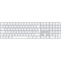Apple Magic-toetsenbord, volledig formaat (100%), met kabel en draadloos, USB + Bluetooth, QWERTY-indeling, wit