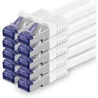 1aTTack.de 10x 2.0 meter CAT7 netwerkkabel - 10 Gigabit - RJ45 patchkabel Ethernet