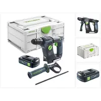 Festool BHC 18-Basic accuboormachine 18 V 1,8 J SDS Plus Brushless + 1x accu 3,0 Ah + Systainer - zonder oplader