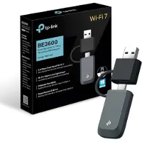 TP-LINK ARCHER TBE230U, Kabel, USB Type-A/USB Type-C, Ethernet, Wi-Fi 7 (802.11be), 2882 Mbit/s, Zwart, Grijs