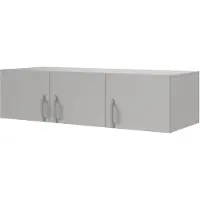 Furniture24 Schrankopzetstuk Braga Brn2S, meubelopzetstuk 150 x 40 x 60 cm, met 4 deuren - platingrijs