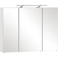 Schildmeyer Spiegelschaaf Möbelpartner Dorina, 100 x 16 x 75 cm, wit, met 3 deuren