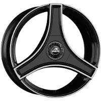 ANTERA Litá velg A123, 10.5x22 inch, 5x114,3 steek, ET 40, kleur: piano zwart, diamantfinish