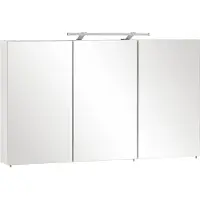 Schildmeyer Spiegelschaaf Möbelpartner Dorina, 120 x 16 x 75 cm, wit, met 3 deuren