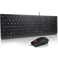 Lenovo 4X31R64420, Volledige grootte (100%), Kabel, USB, Zwart, Inclusief muis