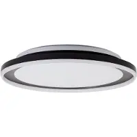 Brilliant G99519/06 Pederson Wand- & Plafondlamp Zwart - 22W/2300LM/3000K