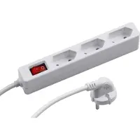 Meister stekkerdoos met 3 stopcontacten – wit – 1,4 meter kabel