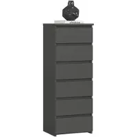 Akord Ladekast CL6 met 6 Lades / Furniture Factory / Grafietgrijs / 40x109x35 cm