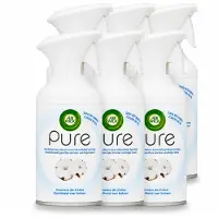 Air Wick 6 x - Spray - Zachtheid Van Katoen - Luchtverfrisser - 250 ml - Voordeelverpakking - 6 stuks