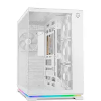 Nox Xtreme Hummer GALAXY, Midi-tower, computerbehuizing, wit, ATX, ITX, Micro ATX, gehard glas, SPCC, diverse functies
