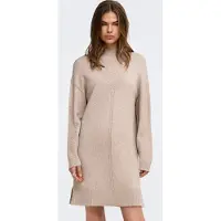 ONLY Gebreide jurk beige