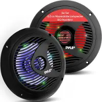 Pyle PLMR6LEB, 2-weg, 2.0 kanaal/kanalen, Kabel, 45 - 16000 Hz, 4 ohm, Zwart