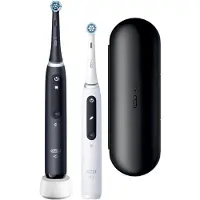 Oral-B Elektrische tandenborstel Oral-B iO5 Duo, mat zwart/lichtbeige