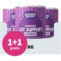 Yummygums 1+1 gratis: 6x Gut Support Lemonade 240 gr