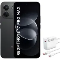 Xiaomi REDMI Note 17 Pro Max 5G, 8GB RAM, 512GB opslag, zwarte smartphone, 9210mAh batterij, 120Hz AMOLED-scherm, NFC, met 120W oplader