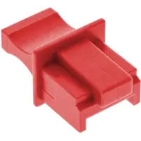 InLine RJ45 (m) afsluitcovers voor RJ45 (v) poorten - 100 stuks / rood