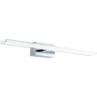 Eglo connect Smart LED-spiegellamp Tabiano-Z, 60,5 cm, chroom dimbaar, alu / grijs / zink, Badkamer, metaal, Modern
