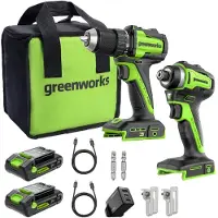 Greenworks Bohrhamer + slagmoersleutel