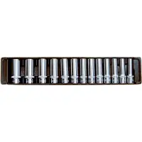 Kippers Rijssen 1/2" Doppenset lang 12-kant, 13dlg, S-module